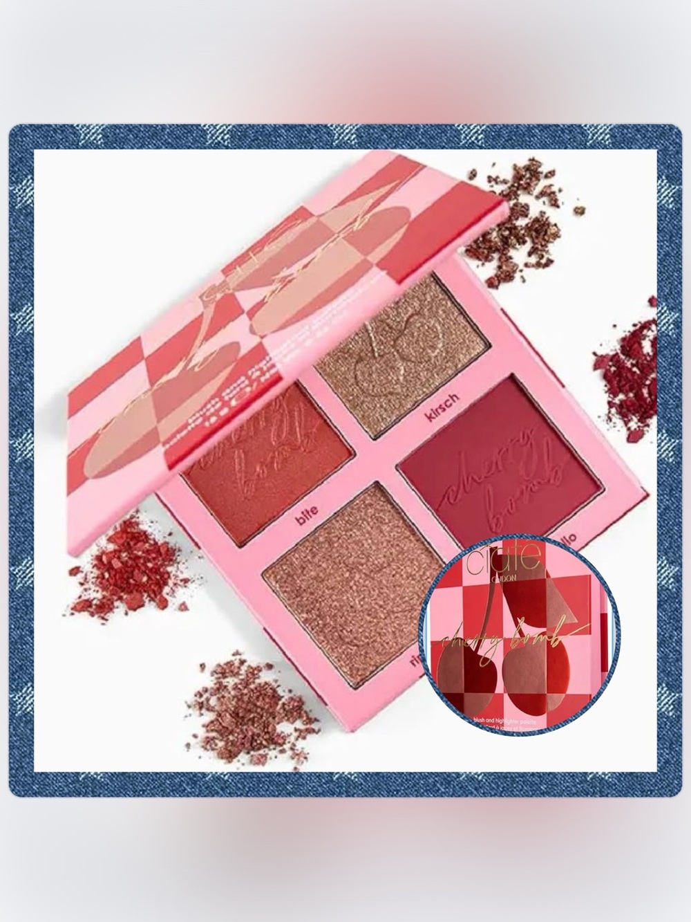 Ciaté London Cherry Bomb Blush and Highlighter Palette